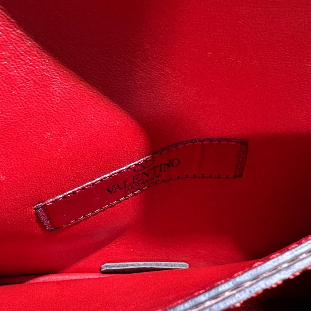 Valentino Blush Pink Rockstud Leather Clutch - Picture 16 of 16